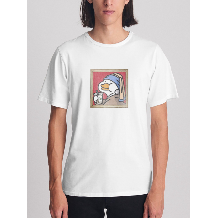 Tricou Imagine de gâscă, bumbac de artă